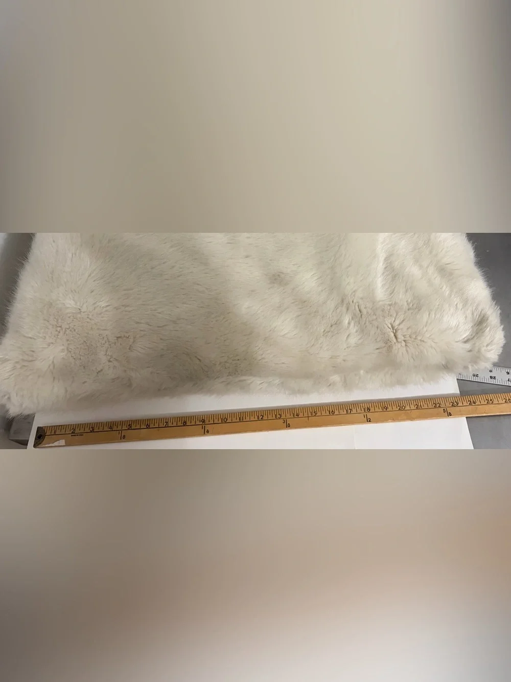 Restoration hardware ULTIMATE FAUX FUR PILLOW COVER - SQUARE  White lion